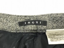 イング INGNI レディース ウールニット ブーツカット パンツ 灰 M-L やや美品 送料510円_画像5