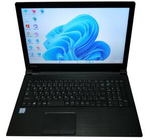 ★【驚速 TOSHIBA B55/B i3-6100U 2.30GHz x4+8GB+SSD128GB 15.6インチノートPC】Win11+Office2021 Pro/HDMI/USB3.0■D111619