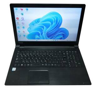 ★【驚速 TOSHIBA B55/B i3-6100U 2.30GHz x4+8GB+SSD120GB 15.6インチノートPC】Win11+Office2021 Pro/HDMI/USB3.0■D112341