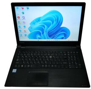 ★【驚速 TOSHIBA B55/B i3-6100U 2.30GHz x4+8GB+SSD128GB 15.6インチノートPC】Win11+Office2021 Pro/HDMI/USB3.0■D111620