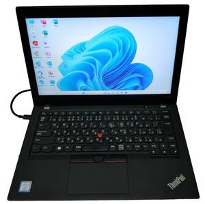 ★【驚速 LENOVO X280 i3-8130U 2.2GHz x4+4GB+SSD128GB 12.5インチノートPC】Win11+Office2021 Pro/HDMI/WDBカメラ■D111130