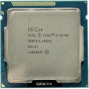 【中古パーツ】複数購入可 CPU Intel Core i5 3570S 3.1GHz TB 3.8GHz SR0T9 Socket LGA1155 4コア4スレッド 動作品 デスクトップ用