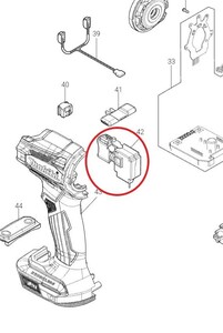 　マキタインパクトドライバー　TD172　スイッチ　TD172,TD162D,TD172D,TD001G，TW004G　共通のスイッチ