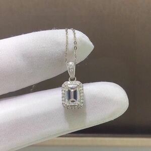 【newカラー】1.0ct ハートモアサナイト ネックレス　 k18