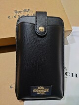 【1スタ】C-373 新品未使用 COACH スマホショルダー_画像2