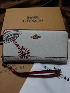 【1スタ】C-390 新品未使用 COACH長財布 Disneyコラボ C7800IMCAH