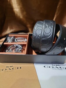 【1スタ】C-428 新品未使用 COACH リバーシブルベルト