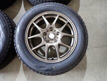 YS2472【送料無料205/60R16】ノア VOXY アコードなどに 2021年製 中古スタッドレスセット ▼16×6.5J 114.3/5H ET53▼1円スタート_画像2