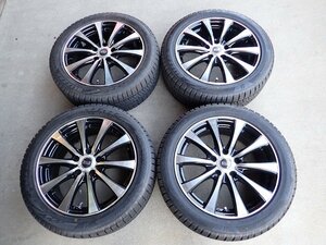 YS2513【送料無料215/50R17】SAI プリウスα ジェイドなどに BS VRX2 中古スタッドレスセット ■17×7J 114.3/5H ET38■