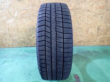 RK1298【送料無料215/55R17】1本 2021年製 ダンロップ WINTERMAXX WM03 中古スタッドレス ヴェゼル クラウン マークX《即決》_画像1