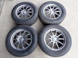 YS2614【送料無料225/65R17】CRーV CX-5 BS系 レガシィアウトバック 中古スタッドレス ●17×7J 114.3/5H ET53●1円スタート