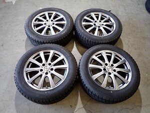 YS2671【送料無料225/55R17】アルファード フーガ 2020年製 グッドイヤー 中古スタッドレス ★17×7J 114.3/5H ET38★1円スタート