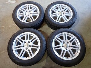 YS2750【送料無料205/55R16】W204 Cクラスなどに ATS 中古社外アルミホイール付き スタッドス ▼16×7J 112/5H ET43▼