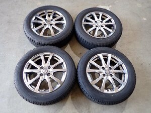 YS2774【送料無料175/65R15】アクア スイフト キューブなどに TOYO 中古スタッドレスセット ●15×5.5J 100/4H ET43●1円スタート