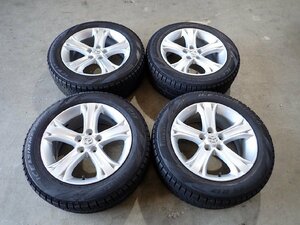 YS2779【送料無料225/55R17】マツダ純正 RX-8純正 MAZDA6 アテンザなどに 中古スタッドレスセット★17×7.5J 114.3/5H ET50★