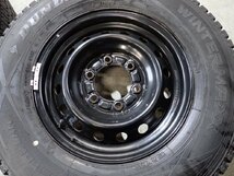 YS2885【送料無料195/80R15 107/105LT】トヨタ純正スチール ハイエース純正 中古スタッドレス ★15×6J 139.7/6H ET約35★_画像9