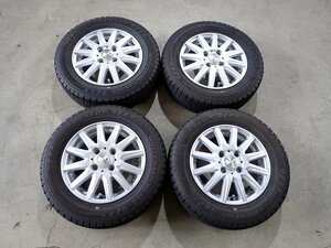 YS2931【送料無料155/70R13】バモス ミライースなどに 2020年製 ダンロップ 中古スタッドレス ★13×4J 100/4H ET43★1円スタート