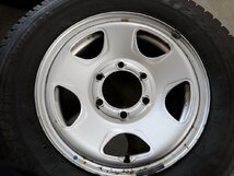 YS3019【送料無料195/80R15 107/105LT】ハイエース レジアス 2020年製 BS VL1 中古スタッドレス ★15×6J 139.7/6H ET約30★_画像7