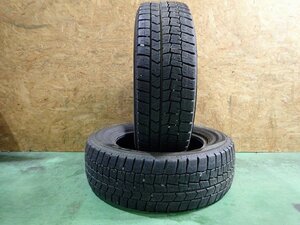 RK1428【送料無料205/65R16】2本 2021年製 ダンロップ WINTERMAXX 02 WM02 中古スタッドレス ティアナ等に 《即決》