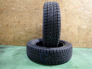 RK1437【送料無料155/65R13】2本 2022年製 イエローハット プラクティバアイス BP02 中古スタッドレス 軽自動車 《即決》