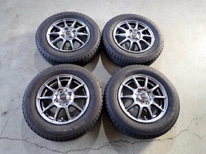 YS3039【送料無料145/80R13】N-BOX タント スペーシアなど軽自動車に 中古スタッドレス ★13×4J 100/4H ET42★1円スタート