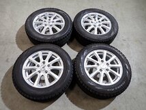 YS3090【送料無料195/65R15】ノア VOXY ステップワゴン エスクァイア 中古スタッドレス ▼15×6J 114.3/5H ET50▼1円スタート_画像1