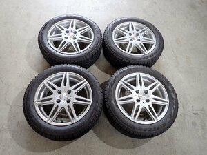 YS3154【送料無料185/55R15】bB フィット ノート マーチなどに BS VRX2 スタッドレス付 ●15×6J 100/4H ET38●1円スタート