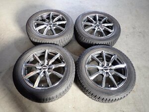 YS3275【送料無料225/55R17】スバル XV SH系フォレスターなどに ダンロップ 中古スタッドレス ★17×7J 100/5H ET48★