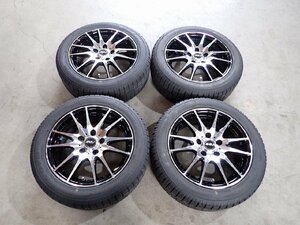 YS3271【送料無料195/55R16】ホンダ CR-Z 現行フリード TOYO 中古スタッドレスセット ★16×6.5J 114.3/5H ET46★1円スタート