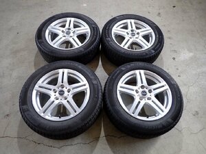 YS3379【送料無料205/60R16】アクセラ ビアンテ ノア VOXYなどへ 中古スタッドレス ▼16×6.5J 114.3/5H ET53▼1円スタート