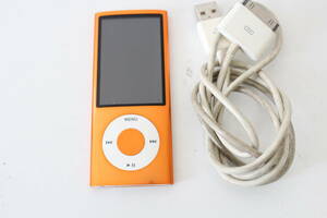 ジャンク Apple iPod nano 第５世代 16GB MC072J オレンジ(AL97)