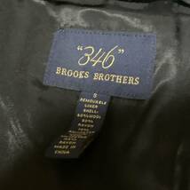 BROOKS BROTHERS 346 ブルックス ブラザーズ 比翼仕立て ステンカラーコート バルマカーン　size:S アウター　ジャケット　黒　ブラック_画像5