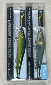 メガバス ビジョン ワンテン 2個SET 未開封品 M GOLD LIME ＆ FA KISYU AYU Megabass VISION 110 ONETEN