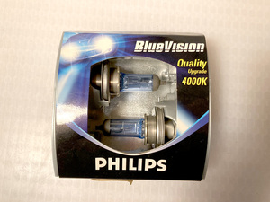 PHILIPS ハロゲンバルブ ブルーヴィジョン 4000K [ H4 ] 12V60/55W [ 品番 ] 12342BVCD　ジャンク