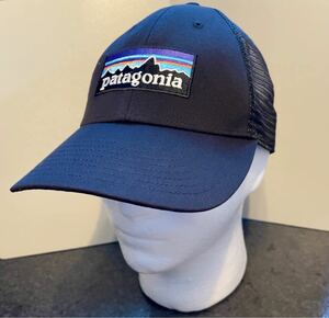 Patagonia パタゴニア P-6 ロゴ・トラッカー・ハット★黒★美品