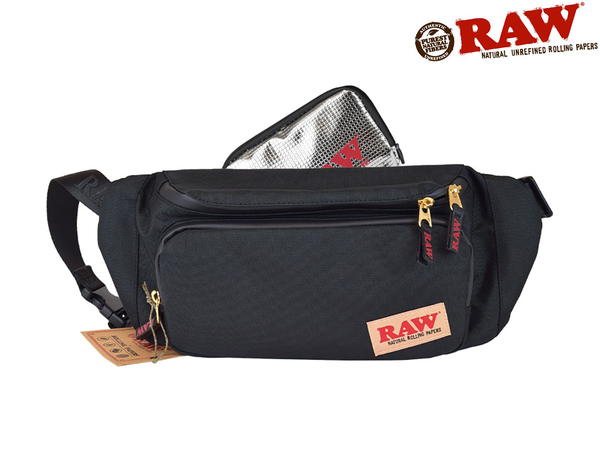 RAW SLING BAG ロウ ローリングペーパー スリングバッグ 防臭 ウェストポーチ 巻紙 巻き紙 ボング ハイタイムズ マリファナ 大麻 thc