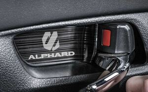 A30HB★新品★トヨタ ALPHARD アルファード 30系 前期 後期★インナードア ハンドル プレート カバー ガーニッシュ★ステンレス製 左右2P