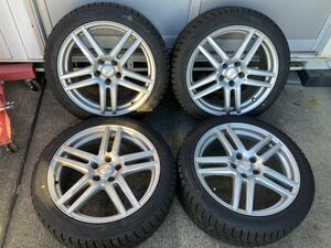 グッドイヤー icenavi6 225/45R18 91Q weds RAVRION ホイール 7.5J 114.3 5H ＋42 4本セット スタッドレスタイヤ