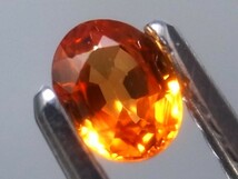 0.25ct a 新品・オレンジ天然ソンゲアサファイヤ タンザニア・ソンゲア産 _画像1