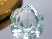 0.91ct c 新品・希少石・地球上で天然ダイアモンドの次に硬い石　モース硬度9.5 合成モアッサナイト_画像6