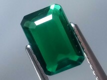 1.12ct 新品・コロンビアカラー合成バイロンエメラルド 超希少入手困難・バイロン社製_画像1