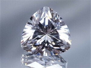 6.39ct 完全未使用新品・10㎜ VVSランク級・極上カットでテリ良好・トリリアントカットAAAランク最高品質の特級品 キュービックジルコニア