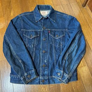 美品Levi'sリーバイスデニムジャケットジージャン アメカジ Levi''s3rdサード38サイズヴィンテージ70505-0217濃紺