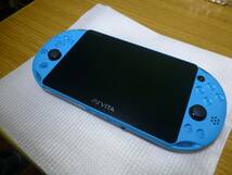 PlayStation Vita Wi-Fiモデル アクア・ブルー(PCH-2000ZA23)本体セット　初期化済　動作確認済_画像2