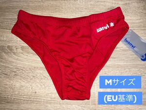 【製造終了】 Luanvi製 ハイレグレーシングブルマ(レッド Mサイズ )