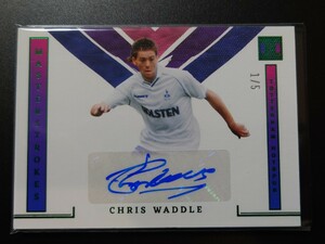 2022-23 panini impeccable premier league soccer auto master strokes 1/5 chris waddle