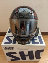 SHOEI Z7 INCEPTION size : L　B+COM 6X付き　　　SHOEI CWR-1フォトクロミック、予備シールド2個付き　新品チークパット付き（送料無料）_画像2