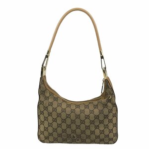 【1円～】グッチ GUCCI バッグ ショルダーバッグ ハンドバッグ ワンショルダー GGキャンバス ブラウン 001 3812 2123 中古