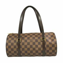 【1円～】ルイヴィトン Louis Vuitton バッグ ハンドバッグ ボーリングバッグ ダミエ パピヨン30 N51303 AR0043 ブラウン 中古_画像1