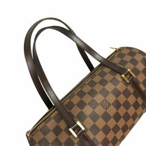 【1円～】ルイヴィトン Louis Vuitton バッグ ハンドバッグ ボーリングバッグ ダミエ パピヨン30 N51303 AR0043 ブラウン 中古_画像6